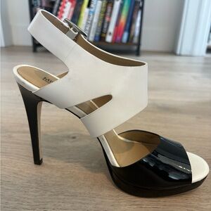Michael Kors black and white heels